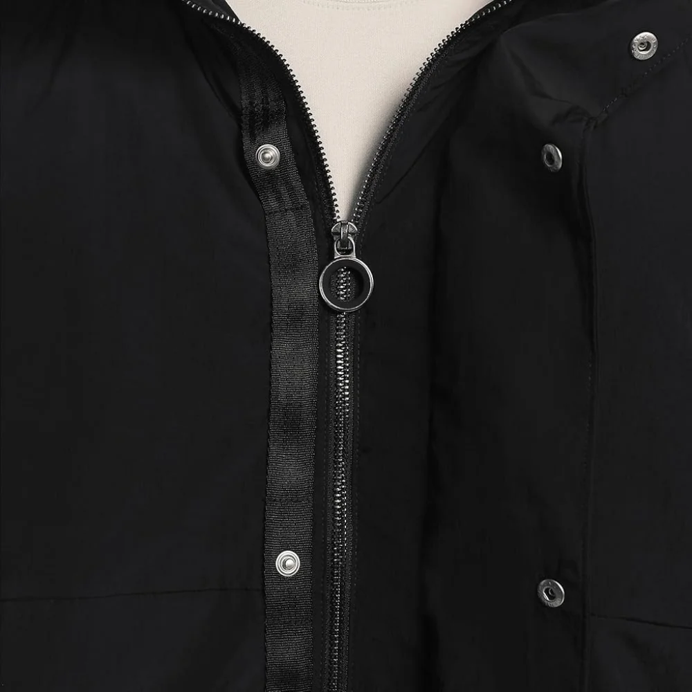 NWT Nike Tech Zip Jacket Black Hidden Hood UPF 40+ Men's S FZ0714-010 $225